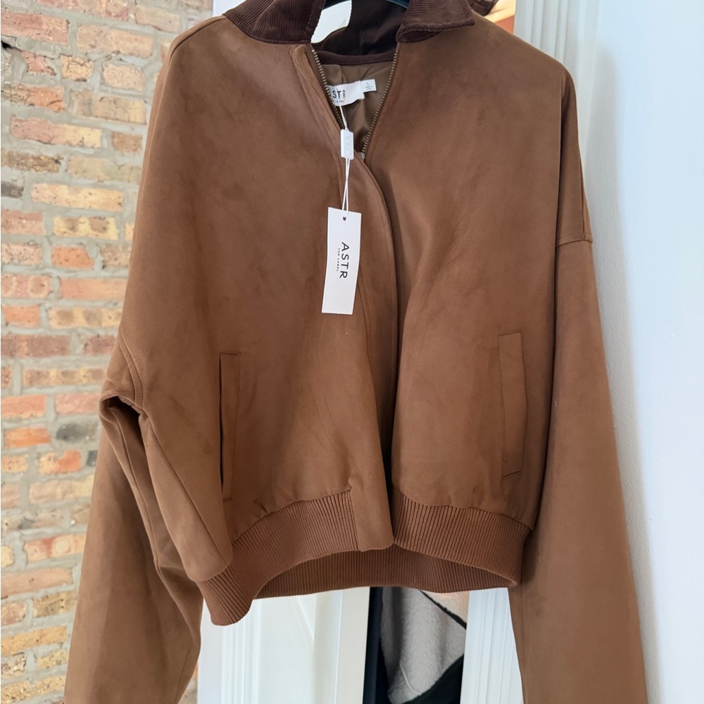 Astr Tan “Sorine” Bomber Jacket - Picture 4 of 5